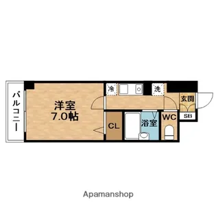 ラナップスクエア南森町【2階】の間取り
