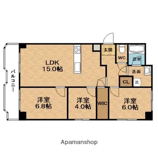 ルネ中之島【7階】の間取り