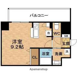 エスライズ梅田北【8階】の間取り