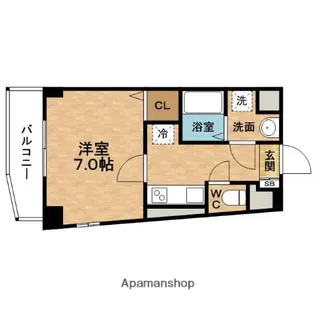 ハピネス浦江【1階】の間取り