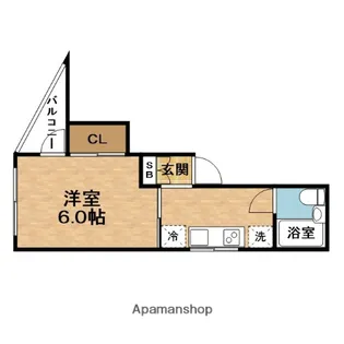 パークハイツエルパティオ【3階】の間取り
