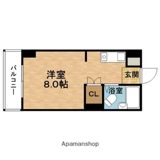 COLLECTION中崎Ⅱ【2階】の間取り