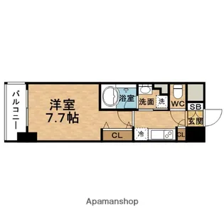 アーバネックス堂島【9階】の間取り