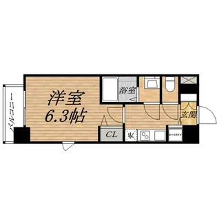 プレサンス大阪城公園ネクサス【11階】の間取り