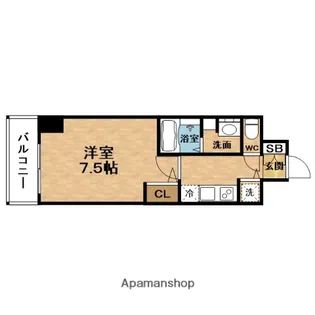 プレサンス梅田東ベータ【11階】の間取り