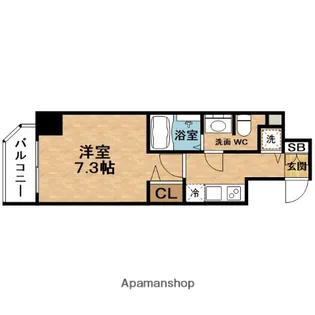 PRESSANCE梅田東ベータ【14階】の間取り