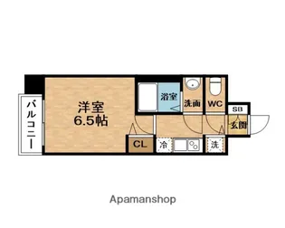 プレサンス梅田東アルファ【11階】の間取り