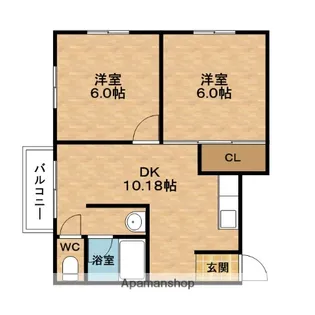 パインコート大淀【5階】の間取り