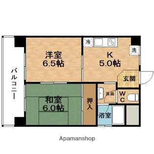 菅北ハイツ【3階】の間取り
