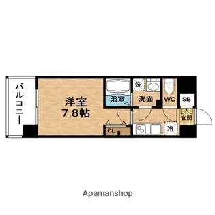 エス・キュート梅田中崎町【2階】の間取り