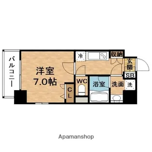 URBANEX梅田西(アーバネックス)【5階】の間取り