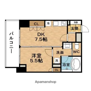 LEGAL新福島(リーガル)【8階】の間取り