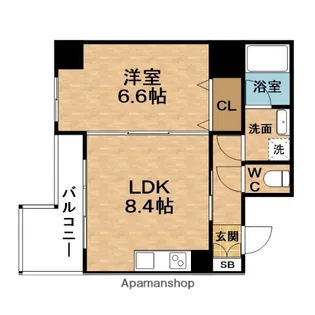 ES-Grande Umedakita【8階】の間取り