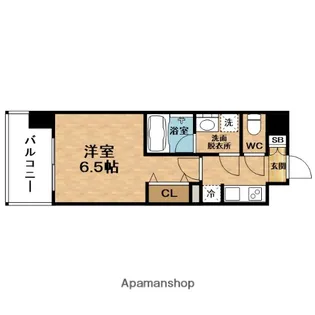 セイワパレス梅田茶屋町【5階】の間取り