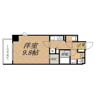 コンフォリア北浜【0201号室】の間取り
