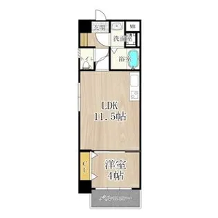 セントアミール南久宝寺【4階】の間取り