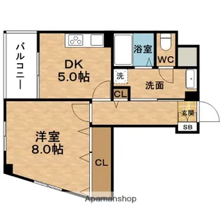 ドムス東梅田【11階】の間取り