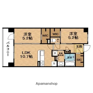 LIVIO RAISON梅田カサーレ(リビオレゾン)【12階】の間取り