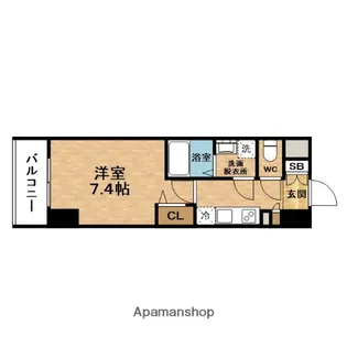 JMFレジデンス大阪福島【9階】の間取り