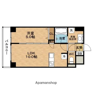 CAVANA梅田北【12階】の間取り