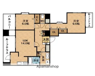 ビレッジアール大淀南【8階】の間取り