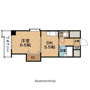 ノルデンハイム天神橋【2階】の間取り