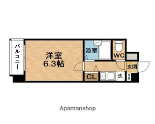 エスティライフ梅田新道【2階】の間取り