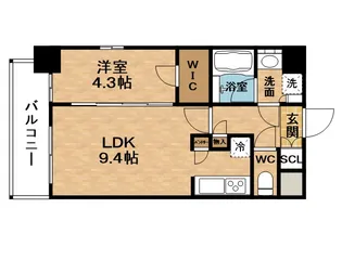 コンフォリア江坂広芝町【6階】の間取り