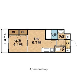 Choei65プレジオ中津【3階】の間取り