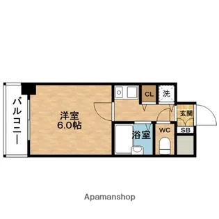 リーガル北梅田【8階】の間取り