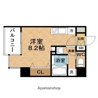 サンネクテール天満橋【6階】の間取り