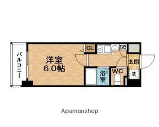 1Kの間取り画像