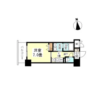 CASA京橋【0805号室】の間取り