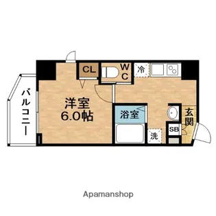 コンフォート滝川公園【8階】の間取り