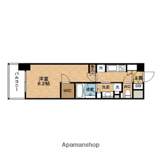 1Kの間取り画像