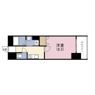 メルベーユ西淀【4階】の間取り