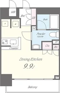 セイワパレス 京橋コルティーレ【6階】の間取り