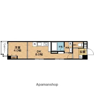JYUME南森(ジューム南森)【4階】の間取り