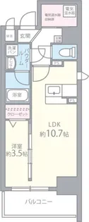 ソシオ心斎橋【3階】の間取り