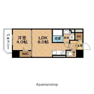 アーバネックス西天満【12階】の間取り