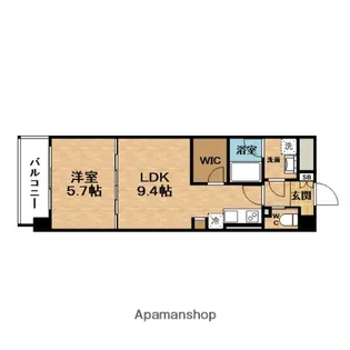 ネットフローラ天満橋【4階】の間取り