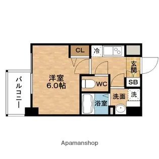 エスリード新大阪グランファースト【10階】の間取り
