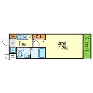 WINS COURT UTAJIMA【1階】の間取り