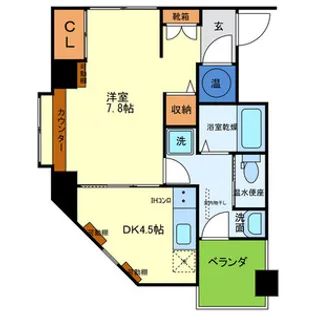 サンライフ堀江【2階】の間取り