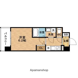 エスリード梅田グレイス【2階】の間取り
