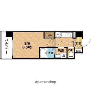 ESLEAD(エスリード)梅田グレイス【9階】の間取り