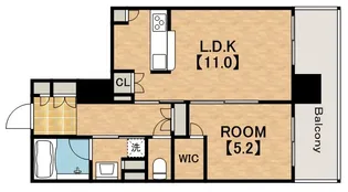 北浜ミッドタワー【9階】の間取り