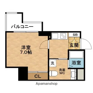 SERENITE梅田ルフレ(セレニテ)【5階】の間取り