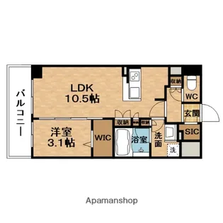 URBANEX同心(アーバネックス)【11階】の間取り