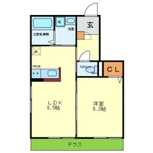 グランメール【1階】の間取り